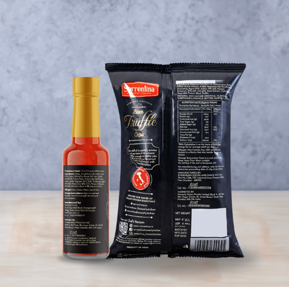 Truffle Hot Sauce (150g) + Truffle Chips (125g) - Made with Real Black Truffles