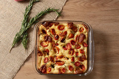 Focaccia Pugliese with Fresh Tomatoes