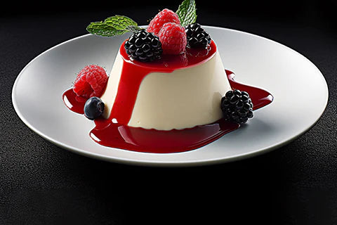 Panna Cotta with Berry Compote