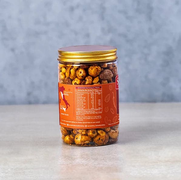Sicilian Spiced Nuts (180 gms) - Almonds, Cashews, Peanuts & Foxnuts