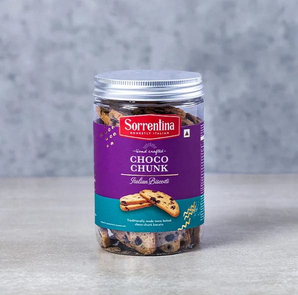 Choco Chunks Biscotti (150 gms) - Filled with the Finest Chocolate